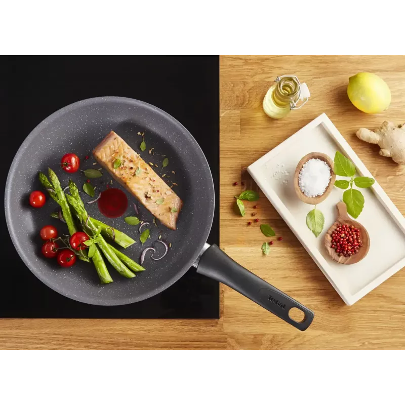 Universāla panna Tefal Healthy Chef G15004 apaļa 24 cm pelēka