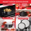 Trauku komplekts Tefal Ingenio L76391 — alumīnija jauktais komplekts, 4 gab. (mērces katli Ø16/18/20 cm) melns