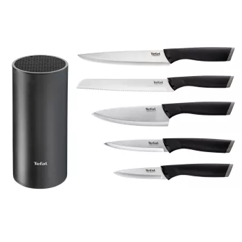 Virtuves nažu komplekts Tefal K2216S74 — nerūsējošā tērauda asmeņi, 20 cm asmens garums, 5 gabalu komplekts
