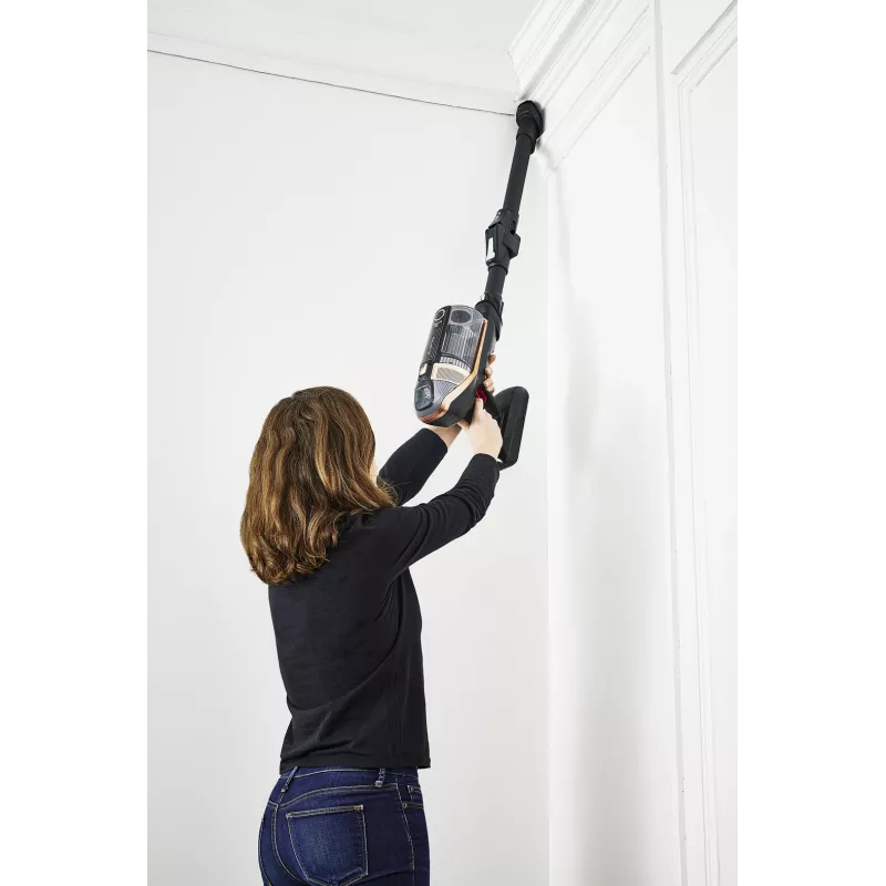 Rowenta X-Force RH99F1 2-in-1 stick vacuum baterija Dry HEPA Bagless 0.9 L Melns, pelēka