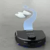 Robot vacuums Rowenta X‑Plorer RR9465WH — bezmaisa D-formas, 0,35 L putekļu tvertne, 120 min darbības laiks, Li‑Ion, 97×325×335 mm, melns