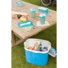 Dzesētājkaste Keter High-rise 33 L — 49.8×33.3×41 cm, zila/balta
