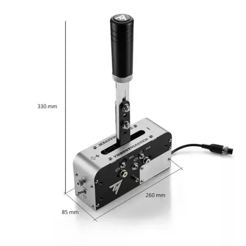 Rokas bremze Thrustmaster 4060306 USB melna/sudrabota priekš PC PS4 PS5 Xbox
