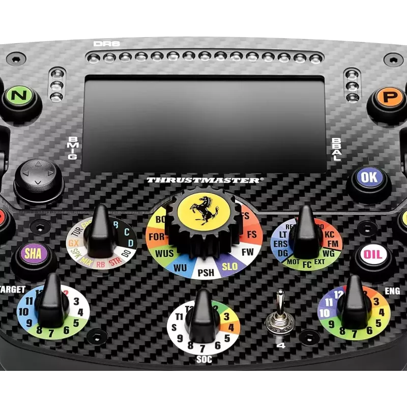 Sacīkšu stūre Thrustmaster AddOn Ferrari SF25 Edition priekš KON/PC — oficiāla Ferrari stūres kopija