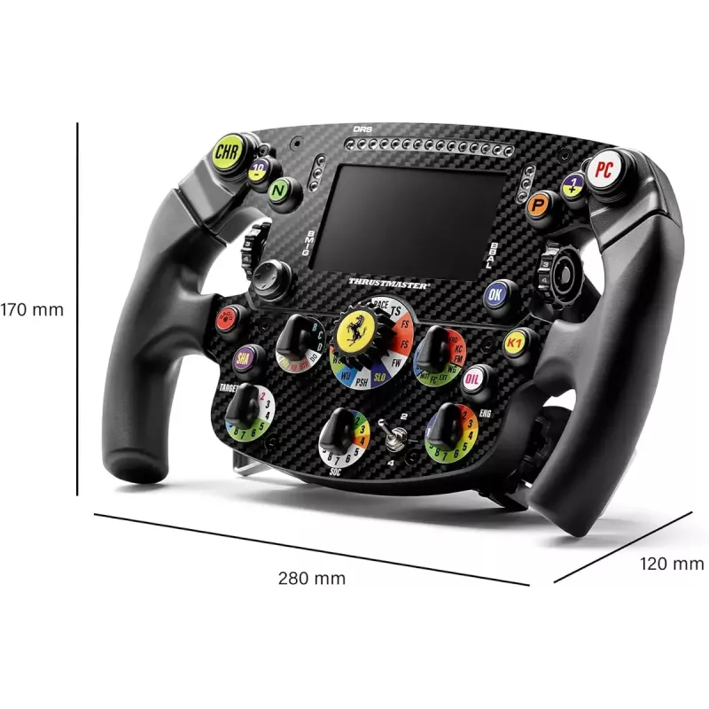 Sacīkšu stūre Thrustmaster AddOn Ferrari SF25 Edition priekš KON/PC — oficiāla Ferrari stūres kopija