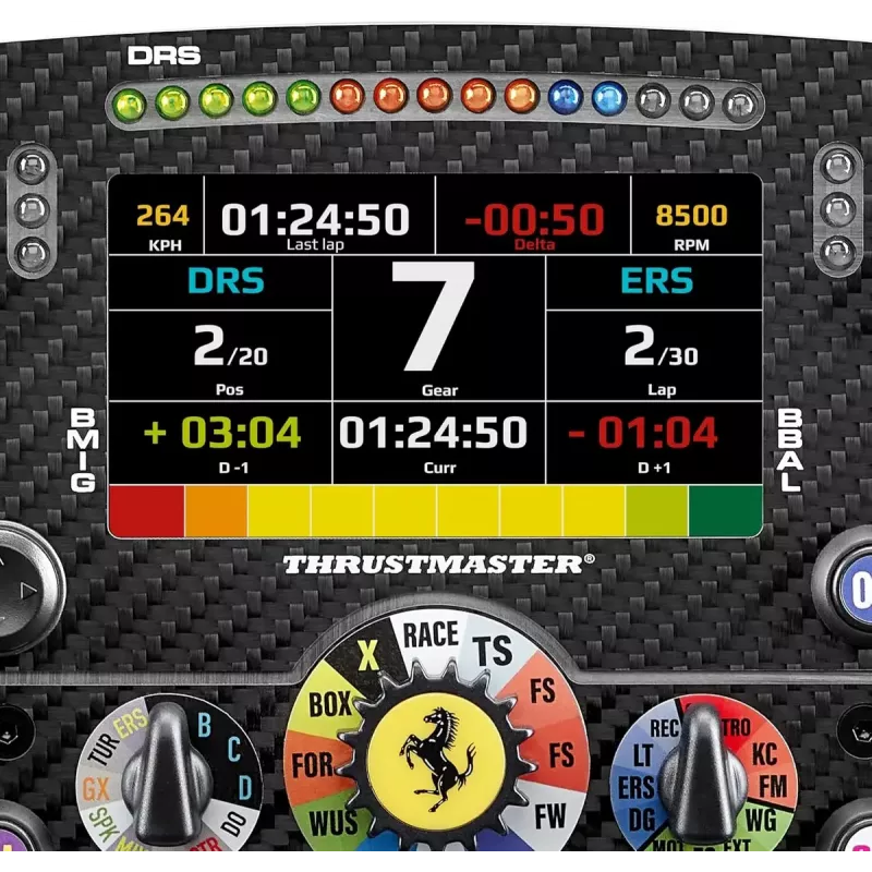 Sacīkšu stūre Thrustmaster AddOn Ferrari SF25 Edition priekš KON/PC — oficiāla Ferrari stūres kopija