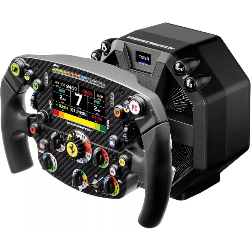 Sacīkšu stūre Thrustmaster AddOn Ferrari SF25 Edition priekš KON/PC — oficiāla Ferrari stūres kopija