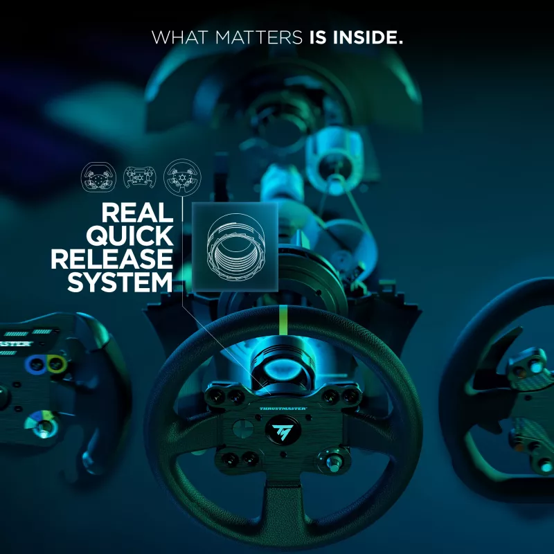 Thrustmaster TX RACING WHEEL LEATHER EDITION Melns Stūre + Pedāļi PC, Xbox One