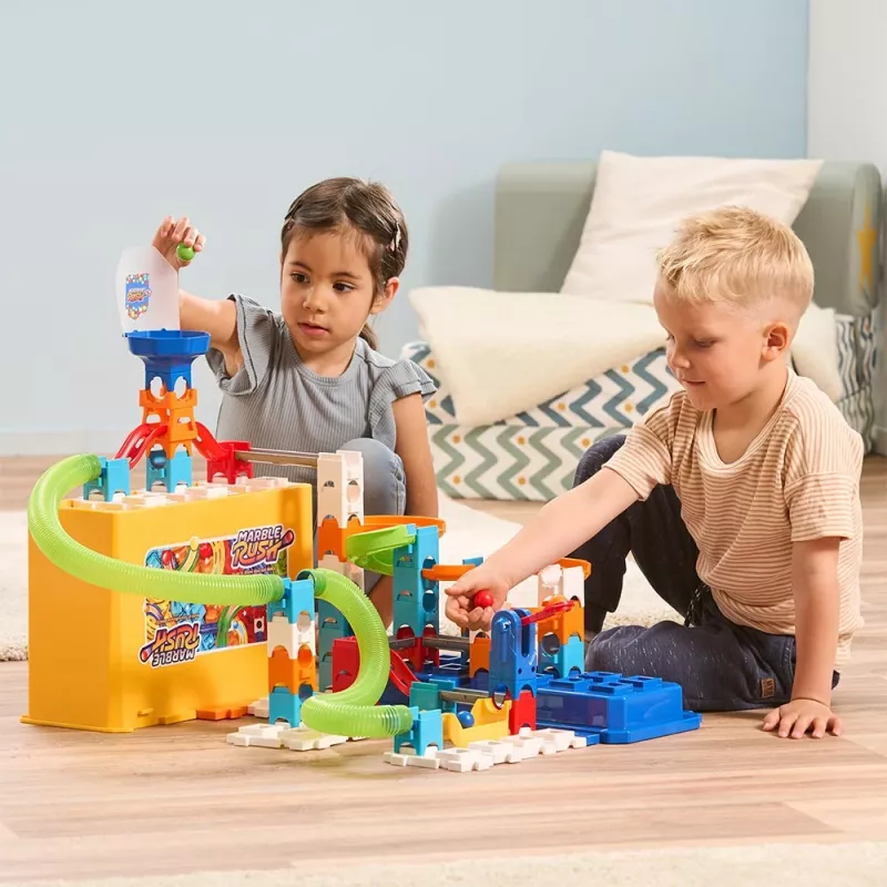 Toy construction set VTech Marble Rush M400 — 80 pieces, interactive marble run