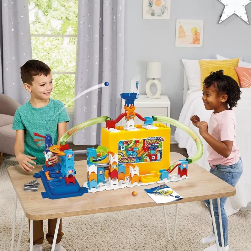 Toy construction set VTech Marble Rush M400 — 80 pieces, interactive marble run