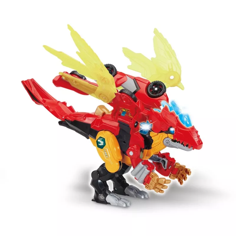 Rotaļlietu figūra VTech Switch & Go Combo Mega Dragon — transformējošs transportlīdzekļa pārveidošanas pūķa spēļu komplekts