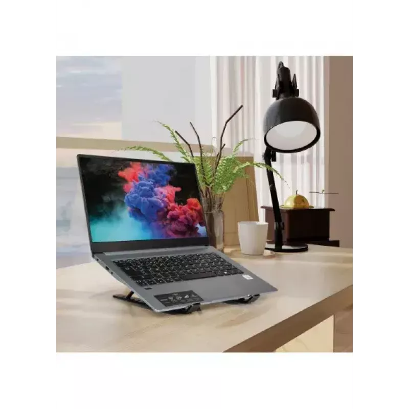 Klēpjdatora statīvs Port Designs 901107 melns alumīnijs 39,6 cm