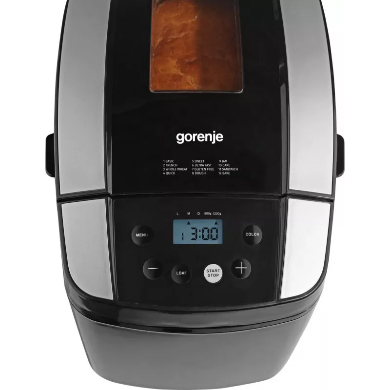Gorenje BM1210BK maizes cepšanas iekārta 800 W Melna, Pelēka