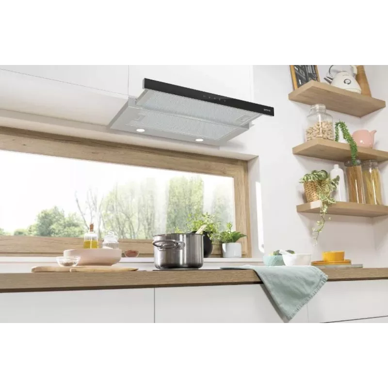 Gorenje TH64E3SGB plīts nosūcējs Daļēji iebūvēts (izvelkams) Nerūsējošais tērauds 350 m³/h