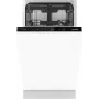 Gorenje trauku mazgājamā mašīna GV561D10 BK070, pilnībā iebūvējama, šaurā (45 cm), balta, standarta (80 - 85 cm), melna, pogas