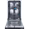 Gorenje trauku mazgājamā mašīna GV561D10 BK070, pilnībā iebūvējama, šaurā (45 cm), balta, standarta (80 - 85 cm), melna, pogas