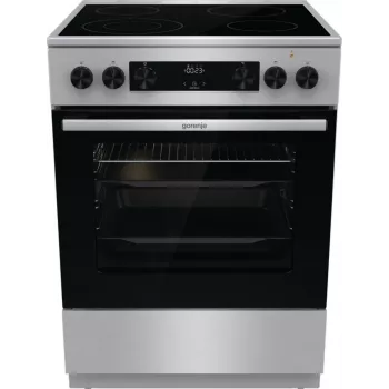 Gorenje GECS6C70XC plīts Brīvi stāvoša plīts Elektriskā Spirāles plīts virsma Nerūsējošais tērauds