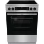 Gorenje GECS6C70XC plīts Brīvi stāvoša plīts Elektriskā Spirāles plīts virsma Nerūsējošais tērauds