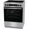 Gorenje GECS6C70XC plīts Brīvi stāvoša plīts Elektriskā Spirāles plīts virsma Nerūsējošais tērauds