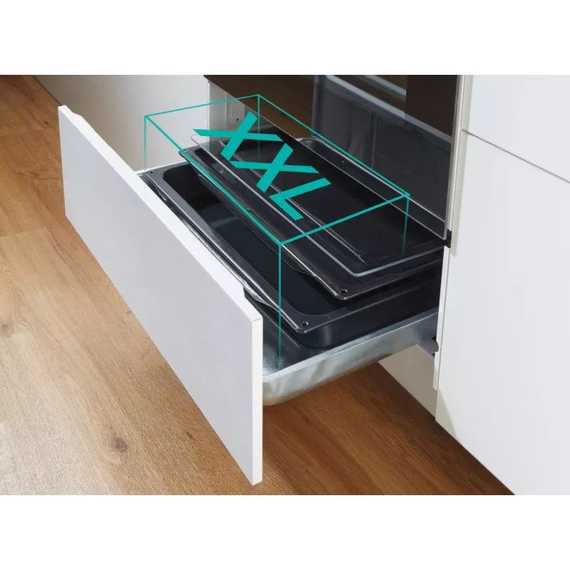 Gorenje GECS6C70XC plīts Brīvi stāvoša plīts Elektriskā Spirāles plīts virsma Nerūsējošais tērauds