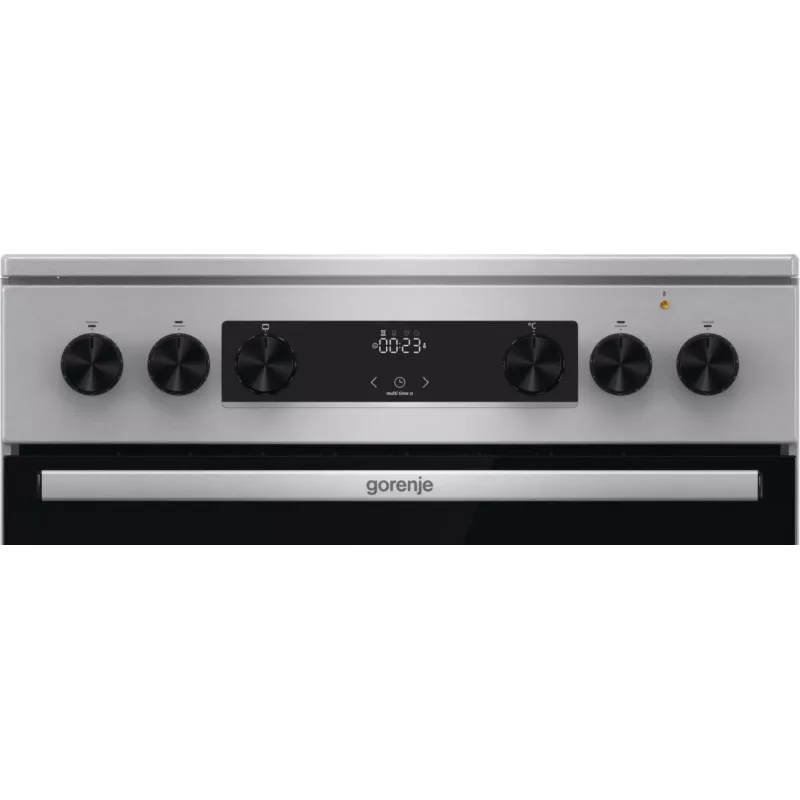 Gorenje GECS6C70XC plīts Brīvi stāvoša plīts Elektriskā Spirāles plīts virsma Nerūsējošais tērauds