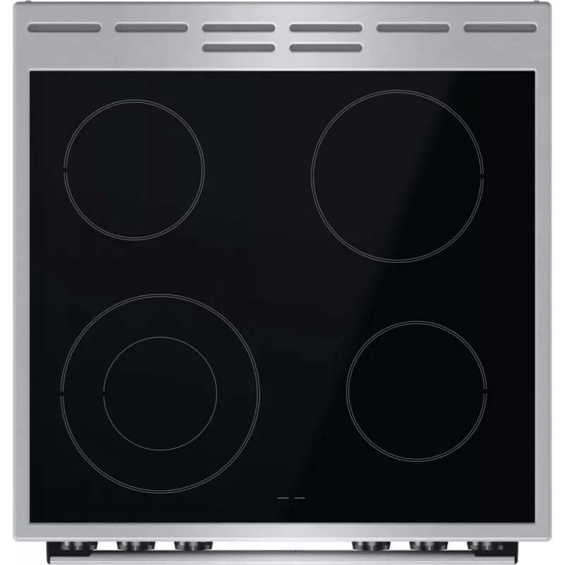 Gorenje GECS6C70XC plīts Brīvi stāvoša plīts Elektriskā Spirāles plīts virsma Nerūsējošais tērauds