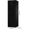 Gorenje G600 Frysskåp FN619EABK6 H247B, 280 L, 12,6 kg/24h, SN-N, No Frost sistēma, E, Melns