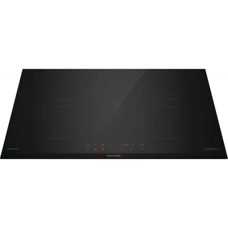 Gorenje Indukcijas plīts virsma GI6401BCE RAL9017, melna, iebūvēta, 59.5 cm, zona indukcijas plīts virsma, stikla keramika, 4 zonas