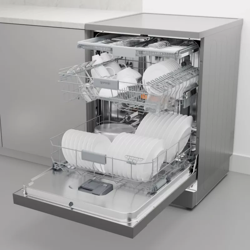 Gorenje GS643C90X Brīvstāvoša 16 galda piederumu komplekti