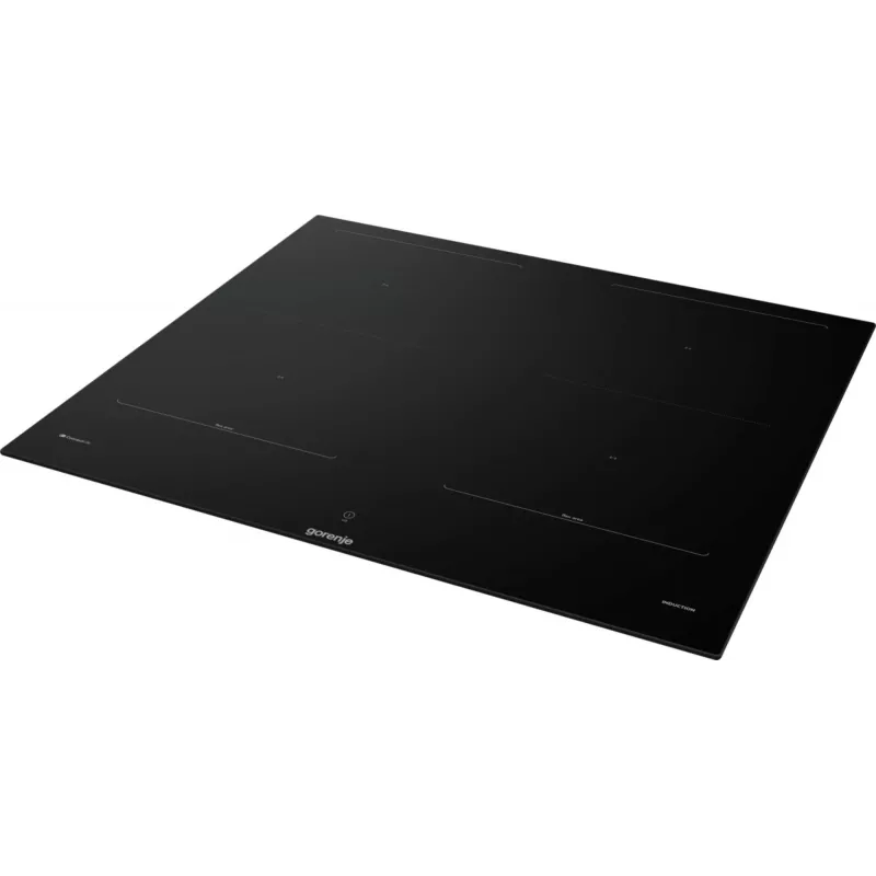 Gorenje Induktionsplīts GI6443BSCWF, melna, iebūvējama, 60 cm, zonas indukcijas plīts virsma, stikla keramika, 4 zonas