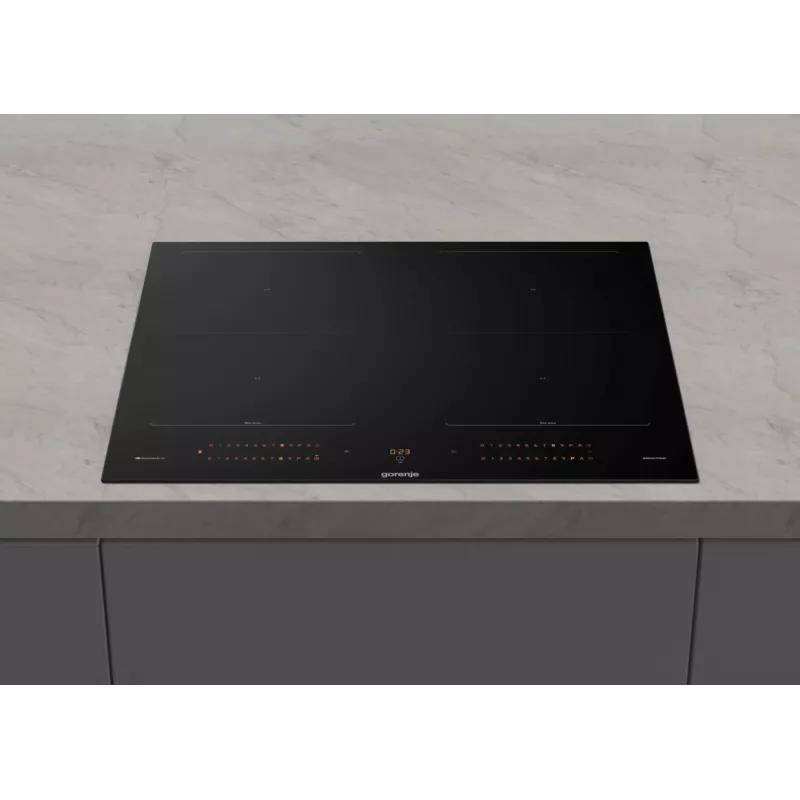 Gorenje Induktionsplīts GI6443BSCWF, melna, iebūvējama, 60 cm, zonas indukcijas plīts virsma, stikla keramika, 4 zonas