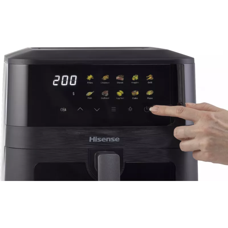 Hisense HAF2100DCD Single 7.7 L 2100 W Karstā gaisa fritieris Melns