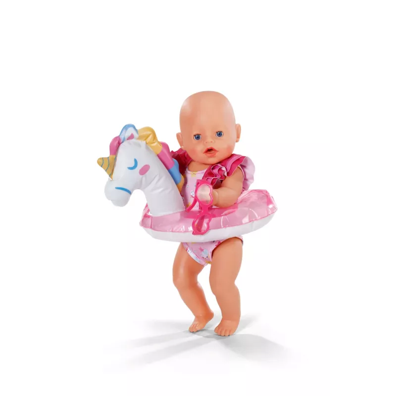 BABY born peldkostīmu komplekts Vienradzis 43cm, Leļļu peldkostīms, 3 gadi