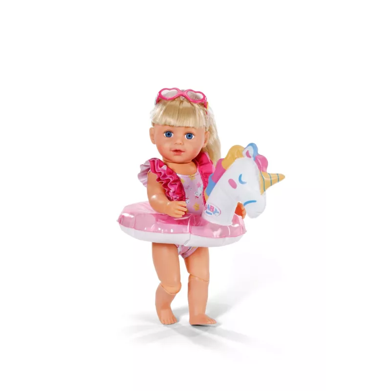 BABY born peldkostīmu komplekts Vienradzis 43cm, Leļļu peldkostīms, 3 gadi