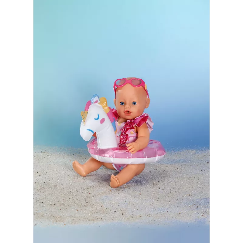 BABY born peldkostīmu komplekts Vienradzis 43cm, Leļļu peldkostīms, 3 gadi