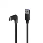 Lindy 1,5 m USB 3.2 Type A to C kabelis, 90° leņķa, 10 Gbps
