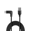 Lindy 1,5 m USB 3.2 Type A to C kabelis, 90° leņķa, 10 Gbps