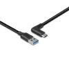 Lindy 1,5 m USB 3.2 Type A to C kabelis, 90° leņķa, 10 Gbps