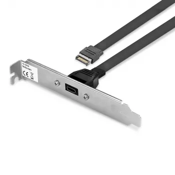 Lindy Single Port USB 3.1 Gen 2 Type C Back Plate, 0,45 m, USB A, vīriešu, vīriešu, 0–65 °C, 0–70 °C