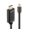 Lindy Kabel Mini DisplayPort/HDMI 4K30 (DP: passiv) 5m, 5 m, Mini DisplayPort, HDMI Type A (Standard), Male, Male, 3840 x 2160 pixels