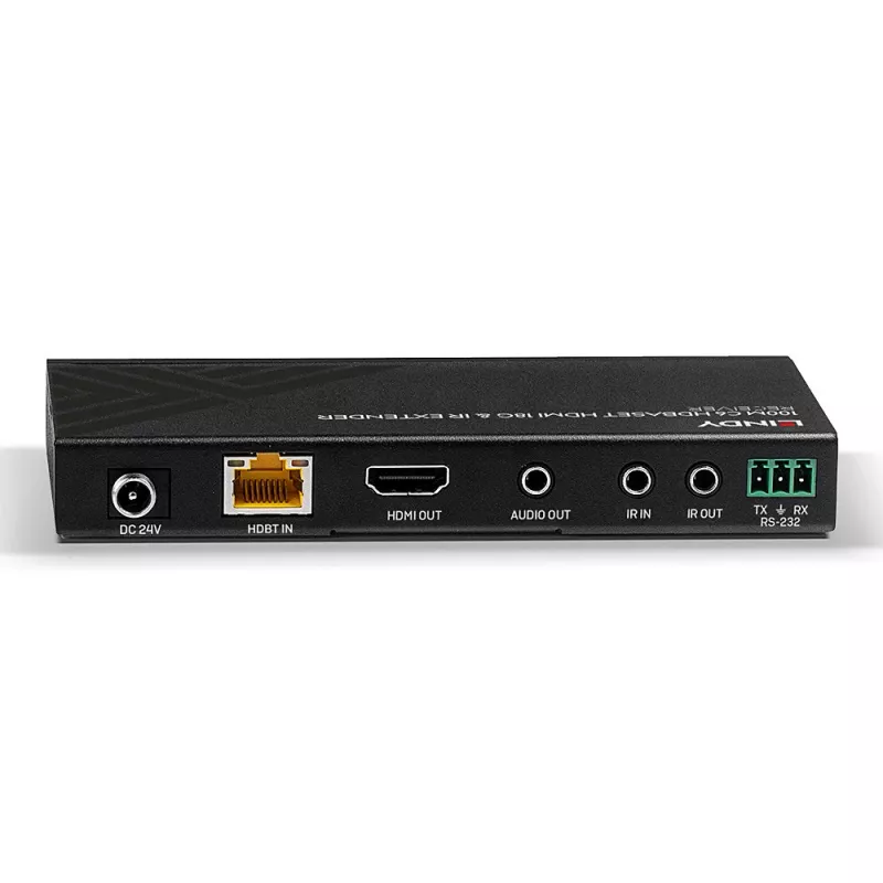 Lindy 100 m Cat.6 HDMI 4K60, IR un RS-232 HDBaseT pagarinātājs, uztvērējs