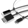Lindy USB Type C, mDP un DisplayPort–HDMI 18G pārveidotāja saite
