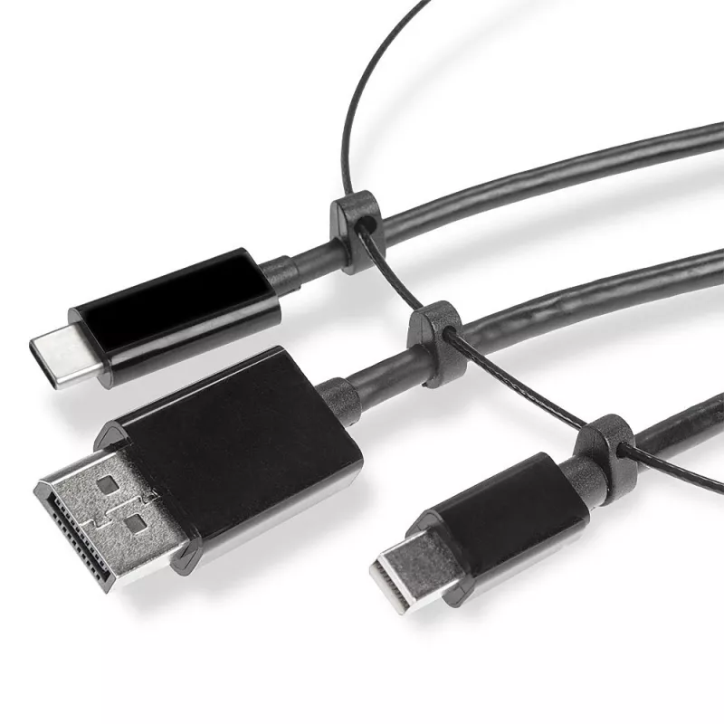 Lindy USB Type C, mDP un DisplayPort–HDMI 18G pārveidotāja saite