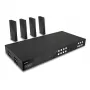 Lindy 150m Cat.6 4x4 HDMI 4K60 HDBaseT Matrix Extender, 3840 x 2160 pikseļi, AV raidītājs un uztvērējs, 150 m, vadu, melns, HDCP