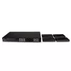 Lindy 150m Cat.6 4x4 HDMI 4K60 HDBaseT Matrix Extender, 3840 x 2160 pikseļi, AV raidītājs un uztvērējs, 150 m, vadu, melns, HDCP