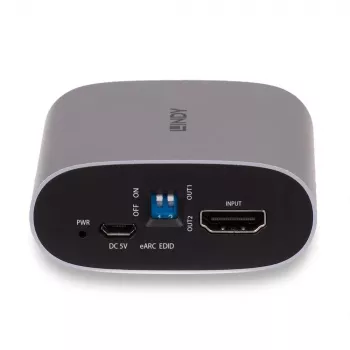 Lindy 4K60 HDMI eARC ekstraktors, Micro-USB B, 65 mm, 70 mm, 27 mm, 83 g, 0 - 40 °C