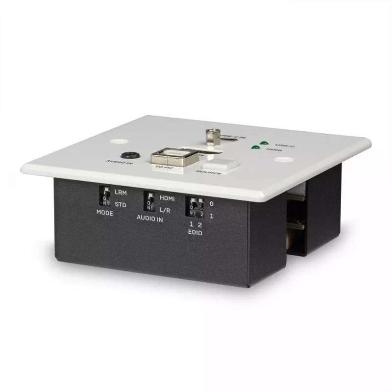 Lindy 150m Cat.6 HDMI 4K60 & Type C HDBaseT UK sienas plates KVM paplašinātājs, raidītājs