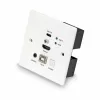 Lindy 150m Cat.6 HDMI 4K60 & Type C HDBaseT UK sienas plates KVM paplašinātājs, raidītājs