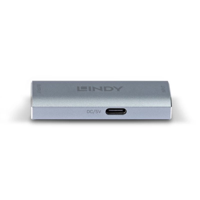 Lindy DisplayPort 1.4 atkārtotājs, 7680 x 4320 pikseļi, AV atkārtotājs, 40 m, vadu, sudraba