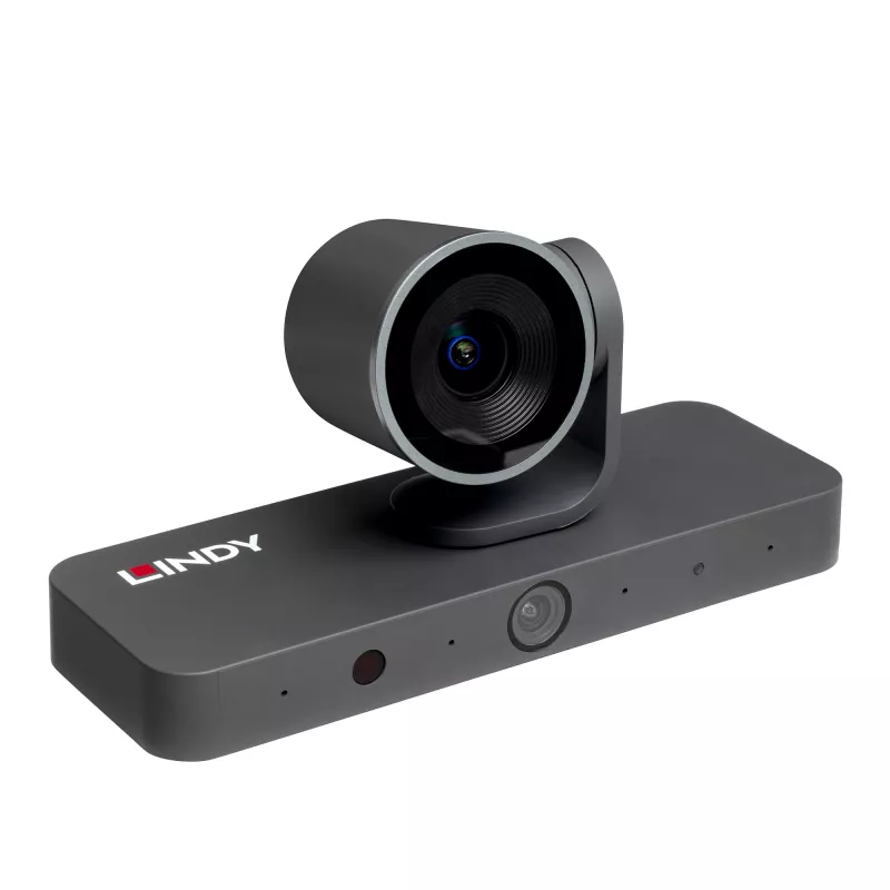 Lindy 38422 videokonferences kamera 8 MP melna 3840 x 2160 pikseļi 30 fps